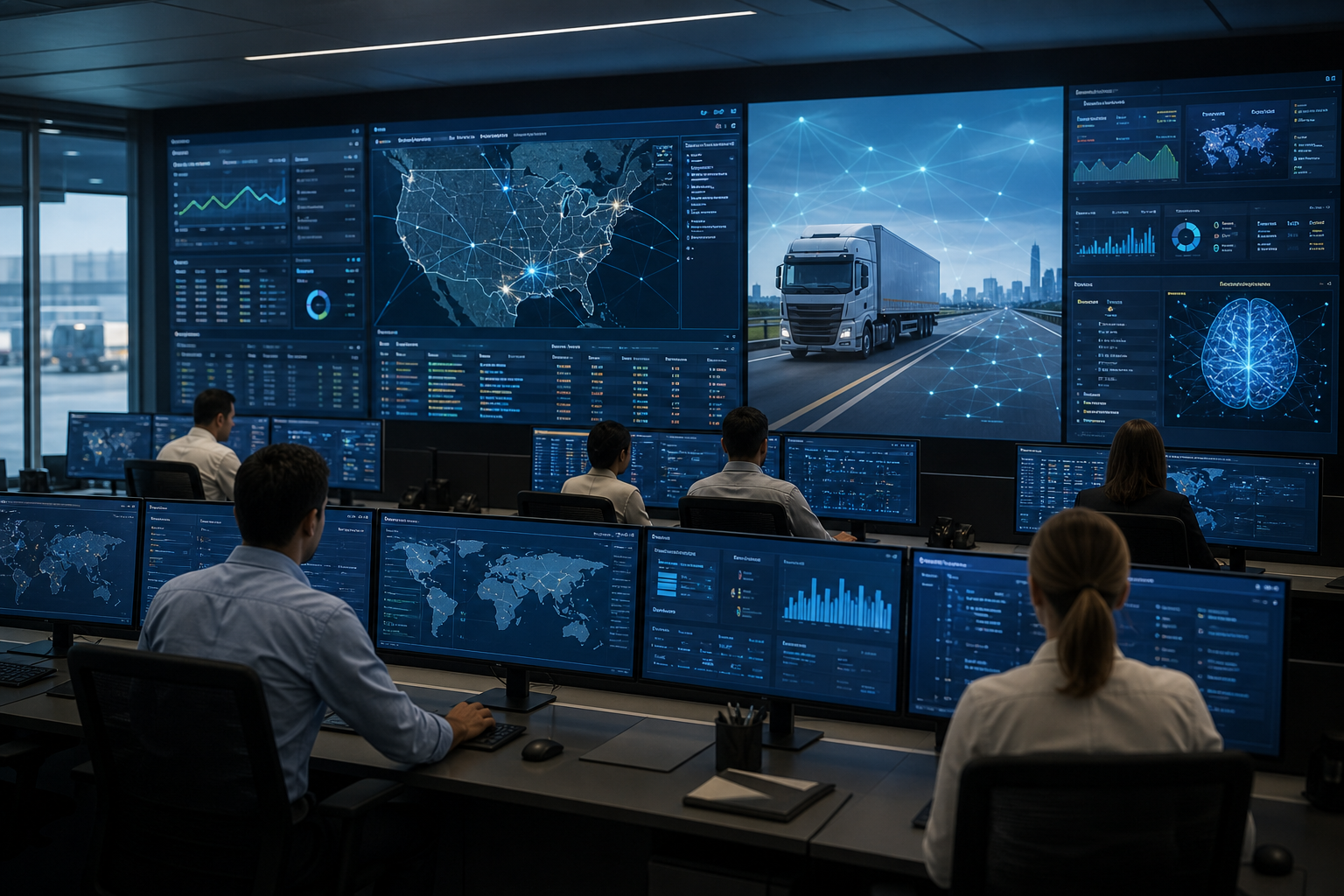 Logistics technology dashboard and analytics